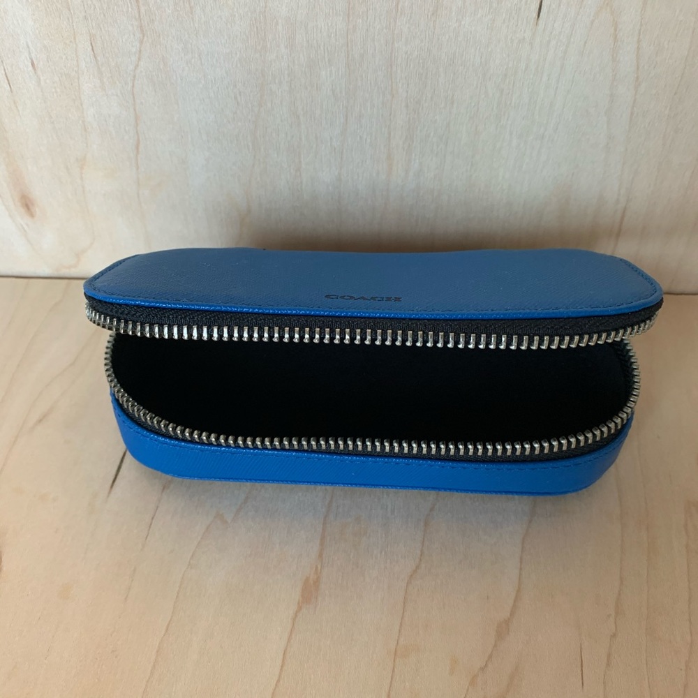 COACH 👓 LEATHER GLASSES CASE & RING KEY CASE SET - Picture 7 of 16